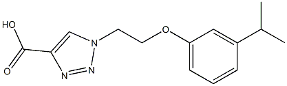 1-{2-[3-(propan-2-yl)phenoxy]ethyl}-1H-1,2,3-triazole-4-carboxylic acid