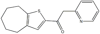 1-{4H,5H,6H,7H,8H-cyclohepta[b]thiophen-2-yl}-2-(pyridin-2-yl)ethan-1-one|