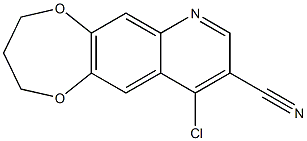 10-chloro-3,4-dihydro-2H-[1,4]dioxepino[2,3-g]quinoline-9-carbonitrile Structure
