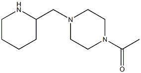 1-acetyl-4-(piperidin-2-ylmethyl)piperazine Struktur
