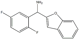 1-benzofuran-2-yl(2,5-difluorophenyl)methanamine Struktur