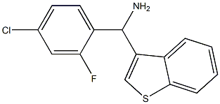1-benzothiophen-3-yl(4-chloro-2-fluorophenyl)methanamine