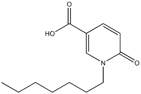 1-heptyl-6-oxo-1,6-dihydropyridine-3-carboxylic acid Structure
