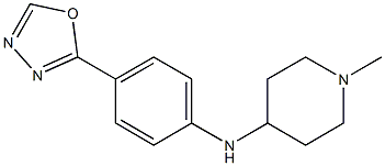 1-methyl-N-[4-(1,3,4-oxadiazol-2-yl)phenyl]piperidin-4-amine Structure