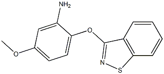 2-(1,2-benzisothiazol-3-yloxy)-5-methoxyaniline Structure