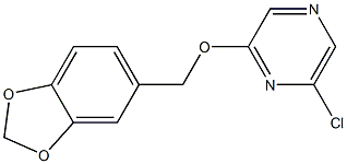 2-(1,3-benzodioxol-5-ylmethoxy)-6-chloropyrazine Structure