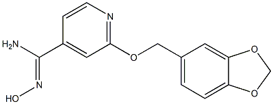 2-(1,3-benzodioxol-5-ylmethoxy)-N'-hydroxypyridine-4-carboximidamide