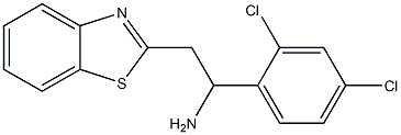 2-(1,3-benzothiazol-2-yl)-1-(2,4-dichlorophenyl)ethan-1-amine 结构式