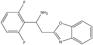 2-(1,3-benzoxazol-2-yl)-1-(2,6-difluorophenyl)ethan-1-amine Struktur