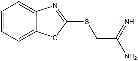 2-(1,3-benzoxazol-2-ylsulfanyl)ethanimidamide Struktur
