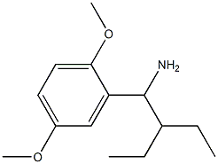 2-(1-amino-2-ethylbutyl)-1,4-dimethoxybenzene Struktur
