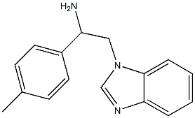 2-(1H-benzimidazol-1-yl)-1-(4-methylphenyl)ethanamine Structure