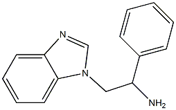 2-(1H-benzimidazol-1-yl)-1-phenylethanamine Struktur