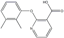 2-(2,3-dimethylphenoxy)nicotinic acid Struktur