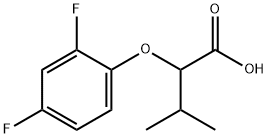 2-(2,4-difluorophenoxy)-3-methylbutanoic acid Structure