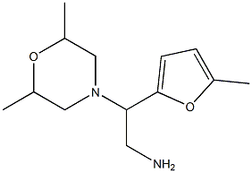 2-(2,6-dimethylmorpholin-4-yl)-2-(5-methyl-2-furyl)ethanamine Structure