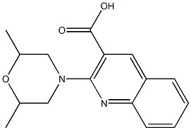 2-(2,6-dimethylmorpholin-4-yl)quinoline-3-carboxylic acid