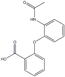 2-(2-acetamidophenoxy)benzoic acid Struktur