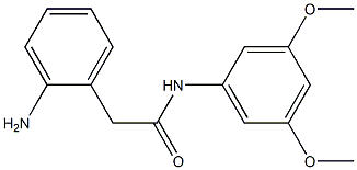 2-(2-aminophenyl)-N-(3,5-dimethoxyphenyl)acetamide,,结构式