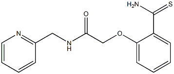 2-(2-carbamothioylphenoxy)-N-(pyridin-2-ylmethyl)acetamide Struktur