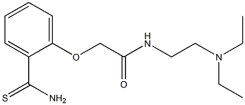 2-(2-carbamothioylphenoxy)-N-[2-(diethylamino)ethyl]acetamide