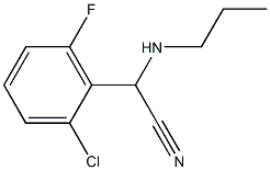 2-(2-chloro-6-fluorophenyl)-2-(propylamino)acetonitrile Structure