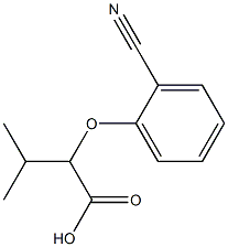 2-(2-cyanophenoxy)-3-methylbutanoic acid Structure