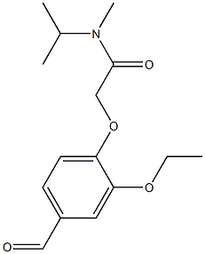 2-(2-ethoxy-4-formylphenoxy)-N-methyl-N-(propan-2-yl)acetamide Struktur
