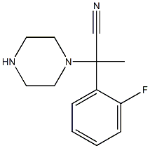 2-(2-fluorophenyl)-2-(piperazin-1-yl)propanenitrile