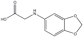 2-(2H-1,3-benzodioxol-5-ylamino)acetic acid Struktur