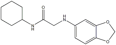 2-(2H-1,3-benzodioxol-5-ylamino)-N-cyclohexylacetamide|