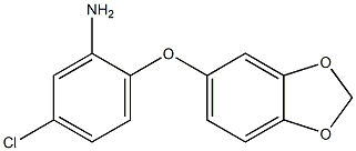 2-(2H-1,3-benzodioxol-5-yloxy)-5-chloroaniline Struktur