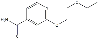 2-(2-isopropoxyethoxy)pyridine-4-carbothioamide Structure