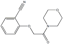 2-(2-morpholin-4-yl-2-oxoethoxy)benzonitrile Structure