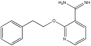 2-(2-phenylethoxy)pyridine-3-carboximidamide Struktur