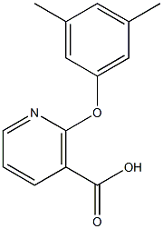 2-(3,5-dimethylphenoxy)nicotinic acid Struktur