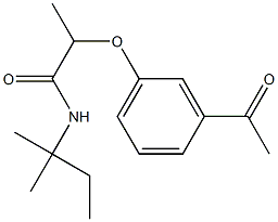 2-(3-acetylphenoxy)-N-(2-methylbutan-2-yl)propanamide