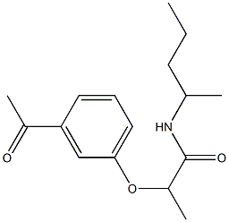 2-(3-acetylphenoxy)-N-(pentan-2-yl)propanamide|