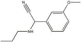 2-(3-methoxyphenyl)-2-(propylamino)acetonitrile