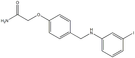 2-(4-{[(3-iodophenyl)amino]methyl}phenoxy)acetamide Struktur