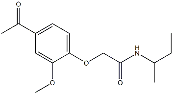 2-(4-acetyl-2-methoxyphenoxy)-N-(sec-butyl)acetamide
