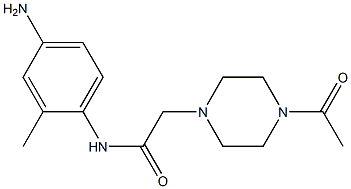 2-(4-acetylpiperazin-1-yl)-N-(4-amino-2-methylphenyl)acetamide