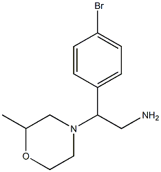 2-(4-bromophenyl)-2-(2-methylmorpholin-4-yl)ethanamine Structure