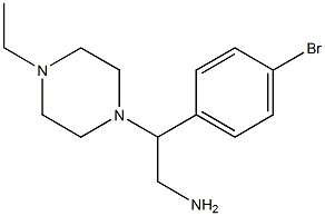 2-(4-bromophenyl)-2-(4-ethylpiperazin-1-yl)ethanamine Struktur