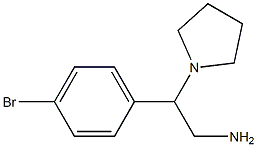 2-(4-bromophenyl)-2-pyrrolidin-1-ylethanamine Structure