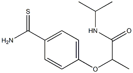 2-(4-carbamothioylphenoxy)-N-(propan-2-yl)propanamide Struktur