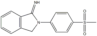 2-(4-methanesulfonylphenyl)-2,3-dihydro-1H-isoindol-1-imine Struktur