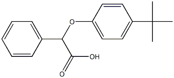 2-(4-tert-butylphenoxy)-2-phenylacetic acid Struktur