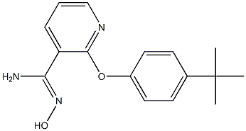 2-(4-tert-butylphenoxy)-N'-hydroxypyridine-3-carboximidamide 结构式