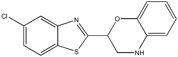 2-(5-chloro-1,3-benzothiazol-2-yl)-3,4-dihydro-2H-1,4-benzoxazine,,结构式